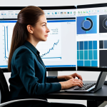 **
    A focused professional graphic designer, fully clothed in modest business casual attire, is seated at an ergonomic desk in a modern, brightly lit design studio. On the large monitor, various elegant fonts are displayed within design software, showcasing different typefaces and font pairings. One hand rests on a mouse, the other subtly gestures towards the screen, indicating contemplation. A clean laptop and a steaming coffee cup are nearby. The scene conveys a sense of creative concentration and meticulous attention to detail. Safe for work, appropriate content, fully clothed, perfect anatomy, correct proportions, well-formed hands, natural pose, professional photography, high quality, family-friendly.

2.  **Prompt for