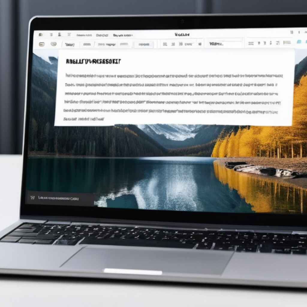 폰트 정렬 도구와 활용법 - **Prompt:** A clean, professional-looking blog post displayed on a modern laptop screen, emphasizing...